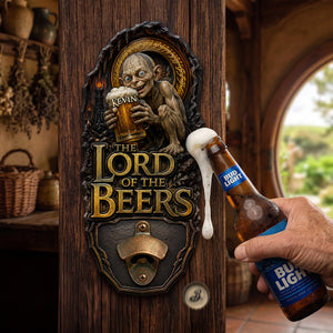 Dark Fantasy Wooden Wall Hanging Bottle Opener - Personalized Gifts 01nata210726