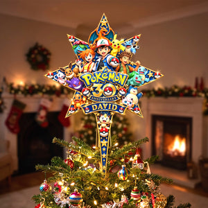 Pocket Creature Acrylic Christmas Tree Topper - Personalized Christmas Gifts 01OHTN121026