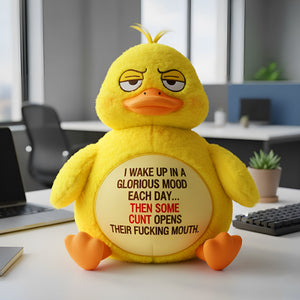 Grumpy Duck Shaped Pillow - Personalized Gifts For Officers 06TOLU151125
