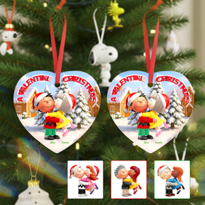 Personalized Christmas Gifts For Couple Heart Ceramic Ornament 03ohmg030925