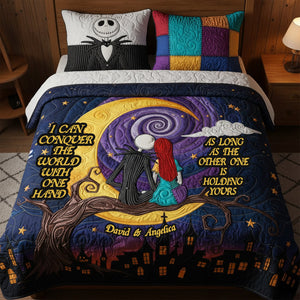 Couple Quilt Bedding Set Special Line - Personalized Gifts For Couple 01kimg281125