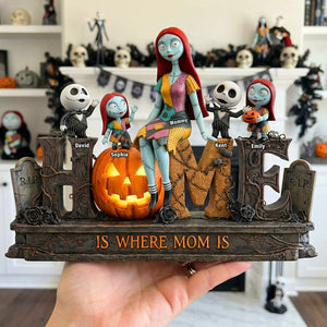 Mom and Kids Spooky Acrylic Plaque - Personalized Gifts For Mother's Day 03toqn250326