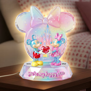 Romantic Couple Acrylic Light Box - Personalized Gifts For Couple 04pgqn161225