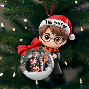 Enchanted Christmas Family Ornament - Personalized Custom Photo Gift For Family 05PGLU101125