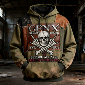 Badass Gen X 3D Hoodie - Personalized Gifts For Gen X 02nalu130226