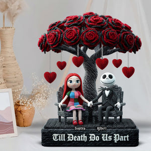 Skeleton Couple Plaque - Personalized Gifts For Couple 07toqn181225