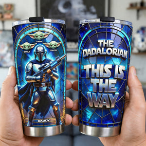 Sci-fi Theme Dad And Kids 20oz Tumbler - Personalized Gifts For Father's Day Tumbler 04TOQN150426