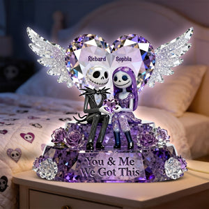 Skeleton Couple Acrylic Light Box - Personalized Gifts For Couple 04toqn311225