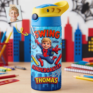 Swing Into School Tumbler - Personalized Gifts For Kid 12oz Colorful Kid Tumbler 01HUDH280726