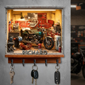 Garage Key Hanger - Personalized Gifts For Bikers 03toqn171225