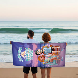 Summer Couple Beach Towel - Personalized Gifts For Couple 01pgmg140725hg