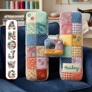Sewing Alphabet Initial Letter Custom Shaped Pillow - Personalized Gifts For Sewing Lovers 02qhmg081225