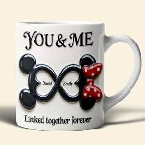 Linked Together Coffee Mug - Personalized Gifts For Couples 06TOQN300126