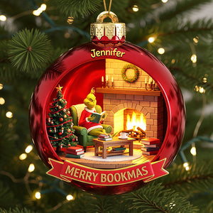 Merry Bookmas Christmas Ornament - Personalized Gifts For Book Lovers 04pgqn190825