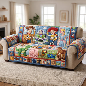 Fun Friends Quilted Sofa Cover Personalized Gifts For Friends 02HUTN230626