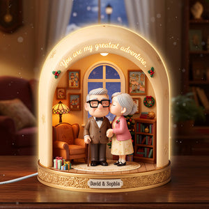 Old Couple Acrylic Light Box Personalized Christmas Gifts 04pgtn011125 You're My Greatest Adventure