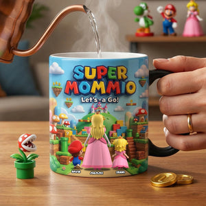 Level Up Motherhood Magic Mug - Personalized Gifts For Mom 03NATN110426