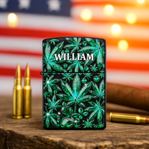 Crystal Leaf Lighter - Personalized Gifts For Stoners 02TOLU310725
