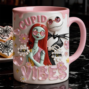 Cute Spooky Couple Coffee Mug – Personalized Gifts For Couple 07padt210126