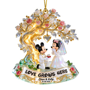 Under The Tree Of Love Ornament - Personalized Christmas Gifts For Couple 07qhqn210926