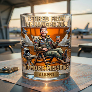 Veteran No More Mission Round Glass - Personalized Gifts For Retired Military Glass 04TYQN110626