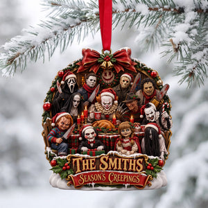 Midnight Slashers Merry Christmas Acrylic Ornament - Personalized Christmas Gifts For Horror Lovers 04halu210826