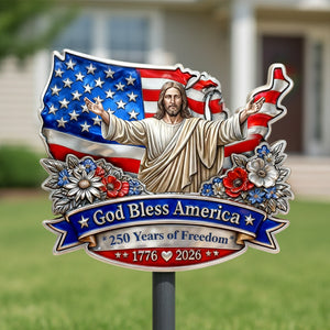 USA 250th Anniversary Metal Sign - Personalized Gifts For Family 04TOMG310126