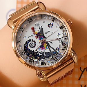 Romantic Couple Mesh Strap Quartz Watch Personalized Gifts For Couple 05PADT220126