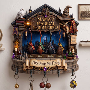 Mama's Broom Crew Acrylic Key Hanger - Personalized Gifts For Mother 03palu300726