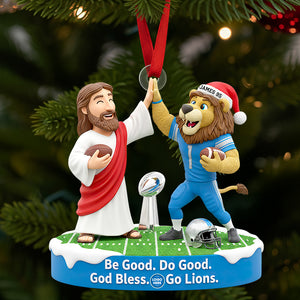 Faith & Football Christmas Ornament Personalized Gifts For Football Lovers 03HUDT230925