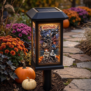 Welcome To The Nightmare Villain Lamp - Personalized Gifts For Halloween Solar Power Garden Lamp 02TYTN190826