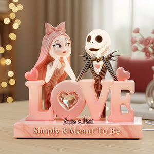 Spooky Couple Light Box Personalized Gifts For Couple 01PGLU091225