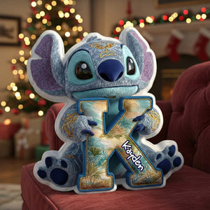 Tropical Alien Alphabet Pillow - Personalized Gift For Adventure Lovers 02TGLU071125