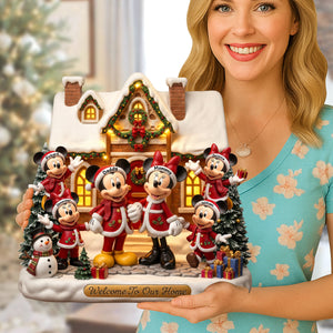 Family Christmas Wood Sign - Personalized Gifts For Family 01pgqn291025