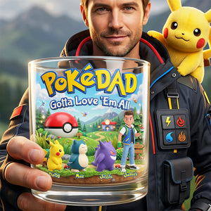 Adventure Game Dad And Kids Round Glass - Personalized Gifts For Dad 03nata200526