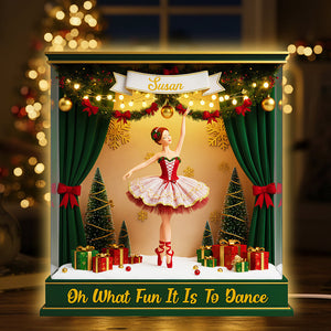 Ballet Christmas Light Box Personalized Dancer Gifts 03PGDT101125