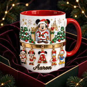 Cute Alphabet Christmas Accent Mug - Personalized Christmas Gifts 05tydt240926