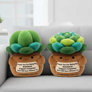 Succulent Plant Coworker Custom Shaped Pillow - Personalized Gifts For Coworker 07NAMG151125