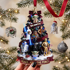 Cosmic Christmas Acrylic Ornament - Personalize Gifts For Family 03tota140826