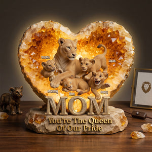 You're The Queen Of Our Pride - Personalized Gifts For Mom Acrylic Light Box 03hutn130426