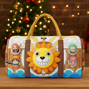 Personalized Christmas Gifts For Cartoon Lovers Quilted Duffle Bag 02natn031025