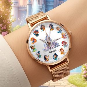 Personalized Gifts For Princess Fans Mesh Strap Quartz Watch 03TGPU180725