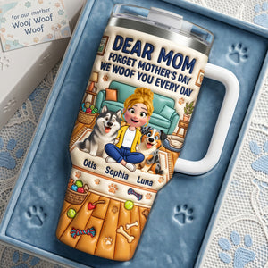 Dog Mom Tumbler - Personalized Gifts For Mother's Day 01nata140326-Homacus