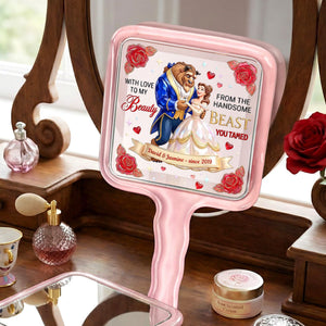 Fancy Couple Handle Mirror, Personalized Gifts For Her (Wife & Girlfriend) 03qhmg021225