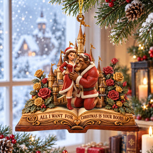 Playful Couple Romance Ornament - Personalized Christmas Gifts 03ohqn100926