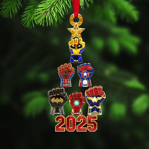 Personalized Gifts For Christmas, Family Hand Acrylic Ornament 01ohta141025