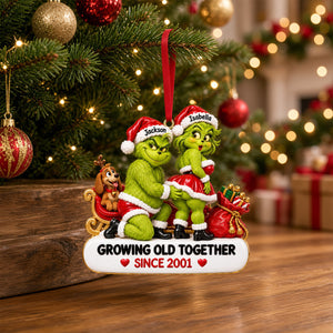 Growing Old Together Christmas Ornament - Personalized Gifts For Couple 05TYTN290926