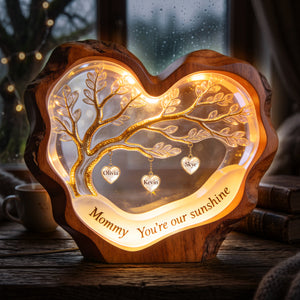 Sweet Little Love Heart Light Box - Personalized Gifts For Mom 02PATA100426