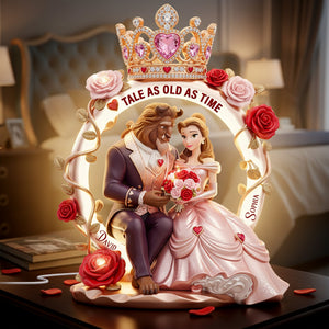 Romantic Couple Acrylic Light Box - Personalized Gifts For Couple 03pglu291125