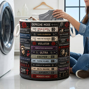 Depeche Mode Electronic Music Quilted Laundry Basket - Personalized Gift For Rock Lovers 02huta100726